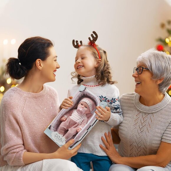 12 Inch Baby Doll Toy Set with Carrier Bassinet Pacifier Blanket Pillow Toddles - Picture 7 of 7